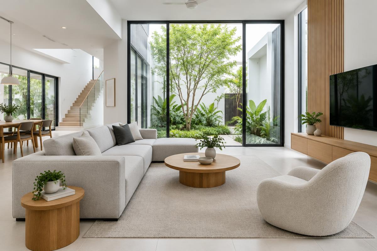 Pristine completed modern home interior